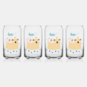 ハッピーパギーの眼鏡 ガラス缶 (正面)