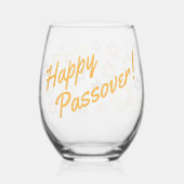 ハッピーパスソモダンバスタイリッシュー ステムなしワイングラス (裏面)