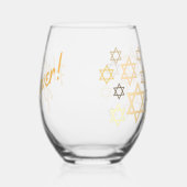 ハッピーパスソモダンバスタイリッシュー ステムなしワイングラス (右)