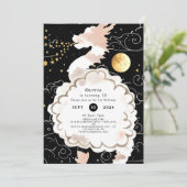 ハッピーパステルドラゴン誕生日 招待状 (スタンド正面)