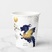 ハッピーパステルドラゴン誕生日 紙コップ (正面)