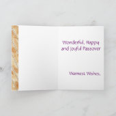 ハッピーパスーバーפסחおもしろいマッゾユダヤ系ヘブライ語マッツァ シーズンカード (内部)