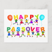 ハッピーパスーバーかわいい漫画多様な子供たち文字 ポストカード (正面)