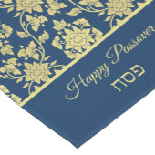 ハッピーパスーバーペサチダマックブルーとイエロー金ゴールド ショートテーブルランナー (コーナー)