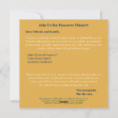 ハッピーパスーバー|ビューティフルセダーペサック招待状 シーズンカード (裏面)