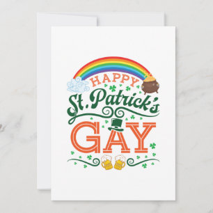 ハッピーパトリックの日 ゲイ LGBTQ プライド レインボー シーズンカード