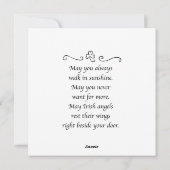 ハッピーパトリックデー カンガルーフラットカード シーズンカード (裏面)