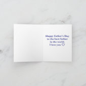 ハッピーパパのデイカード、パパお前がだ。 サンキューカード (内部)