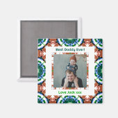 ハッピーパパの日ダディ最高のーパパパパEver Photo マグネット (正面/裏面)