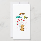 ハッピーパパの日子猫パパダディーギフトキャットファーザー 案内状 (正面)