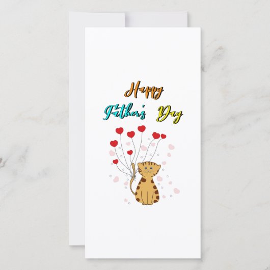 ハッピーパパの日子猫パパダディーギフトキャットファーザー 案内状 (正面)