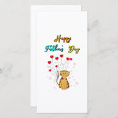 ハッピーパパの日子猫パパダディーギフトキャットファーザー 案内状 (正面/裏面)