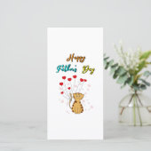 ハッピーパパの日子猫パパダディーギフトキャットファーザー 案内状 (スタンド正面)