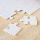 ハッピーパピヨン犬の水色 ジグソーパズル (側面)