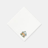 ハッピーパピー転がズ・トゥ・メイ – かわいいドッグアート スタンダードカクテルナプキン (角)