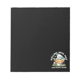 ハッピーパピー転がズ・トゥ・メイ – かわいいドッグアート ノートパッド