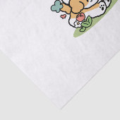 ハッピーパピー転がズ・トゥ・メイ – かわいいドッグアート 薄葉紙 (詳細)