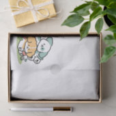 ハッピーパピー転がズ・トゥ・メイ – かわいいドッグアート 薄葉紙 (ギフト)