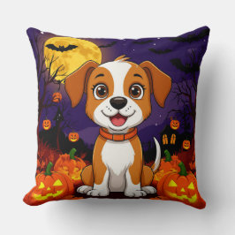 🐾🎃 ハッピーパピー・パンプキン・ハロウィン・コージー・ジョイバイブス クッション