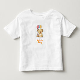 ハッピーパピー レッツパーティー 1歳誕生日 姉妹 トドラーTシャツ
