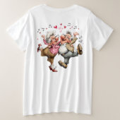 ハッピーパピー #2 プラスサイズTシャツ (デザイン裏面)
