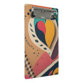 ハッピーパリーフレームハート設計 ミニクリップボード (アングル)