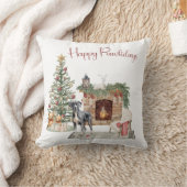 ハッピーパワリデイズドッグデザイン – グレートダン クッション (ブランケット)