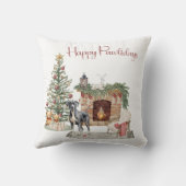 ハッピーパワリデイズドッグデザイン – グレートダン クッション (裏面)