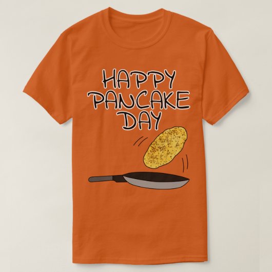 ハッピーパンケーキの日（火） Tシャツ (デザイン正面)