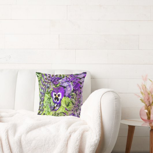 ハッピーパンジー.... クッション (ソファ)