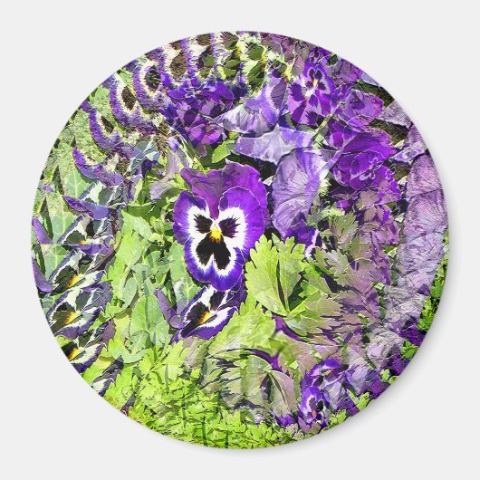 ハッピーパンジー.... マグネット (正面)