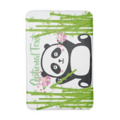 ハッピーパンダと竹&さくらんぼブロッサム バスマット (正面縦)