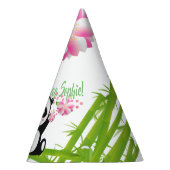 ハッピーパンダと竹&さくらんぼブロッサム パーティーハット (右)