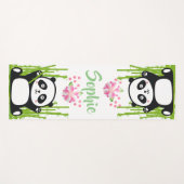 ハッピーパンダウィズバンブー&さくらんぼブロッサム  ヨガマット (正面(横))