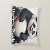 ハッピーパンダ枕 アクセントクッション (裏面(縦))