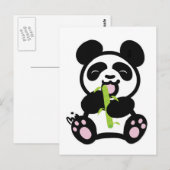 ハッピーパンダ ポストカード (正面/裏面)
