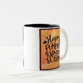 ハッピーパンプキンスパイスシーズンキュート秋 ツートーンマグカップ (正面右)