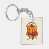 ハッピーパンプキンスパイスシーズン – コージーオータムビベス キーホルダー (正面左)