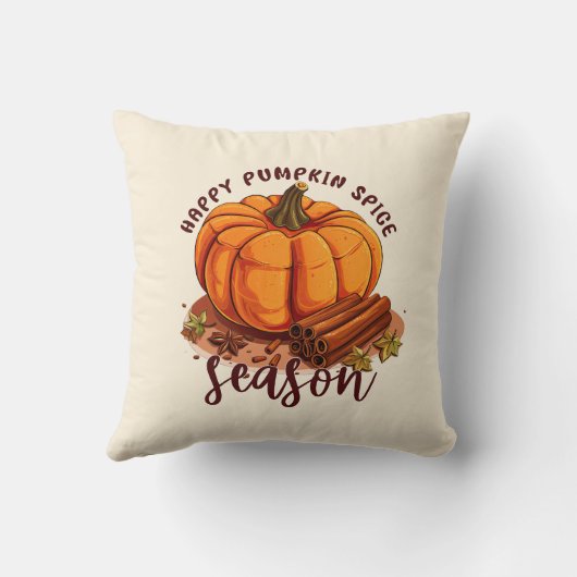 ハッピーパンプキンスパイスシーズン – コージーオータムビベス クッション (裏面)