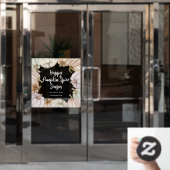 ハッピーパンプキンスパイス ウィンドウサイン (オフィスドア)