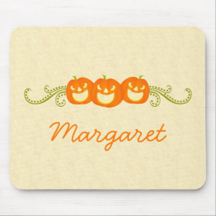 ハッピーパンプキンスワールハロウィンマウスパッド マウスパッド