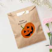 ハッピーパンプキンハロウィンお菓子入れ袋 フェイバーバッグ (封をした状態)
