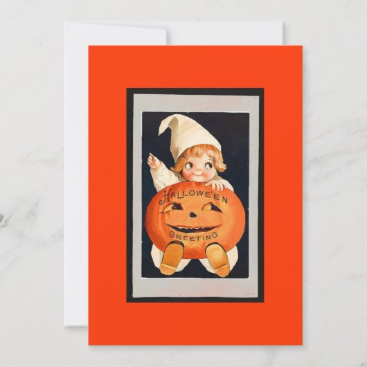 ハッピーパンプキンハロウィーン招待状 招待状 (正面)