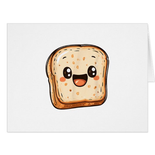 ハッピーパン切り漫画の笑顔トースト (正面横)