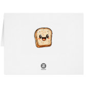 ハッピーパン切り漫画の笑顔トースト (裏面横)