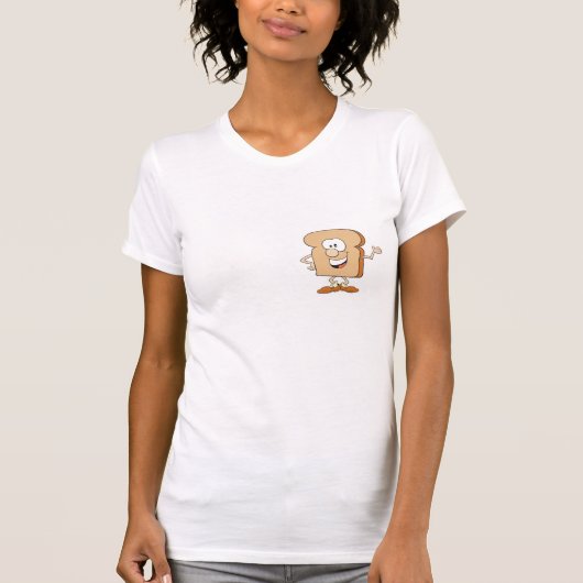 ハッピーパン間抜けトースト Tシャツ (正面)