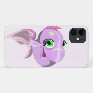 ハッピーパープルフィッシュ – iPhone 11 ケース