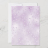 ハッピーパープルフラワーバースデーパーティーの招待状 招待状 (裏面)