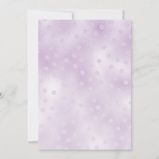 ハッピーパープルフラワーバースデーパーティーの招待状 招待状 (裏面)