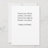 ハッピーパープル誕生日 招待状 (裏面)